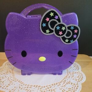 Hello Kitty Purple Glitter Toy Case